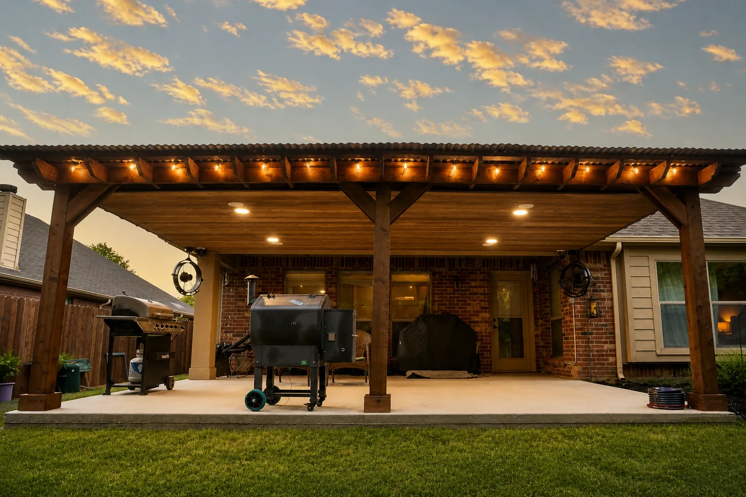 Rear-elevation patio cover — view 2
